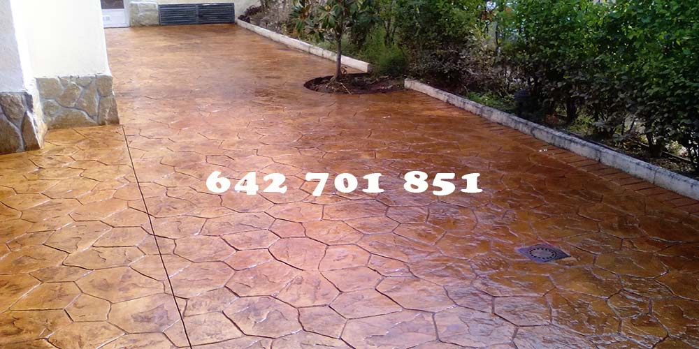 Obra de Hormigón impreso en Yunclillos Toledo