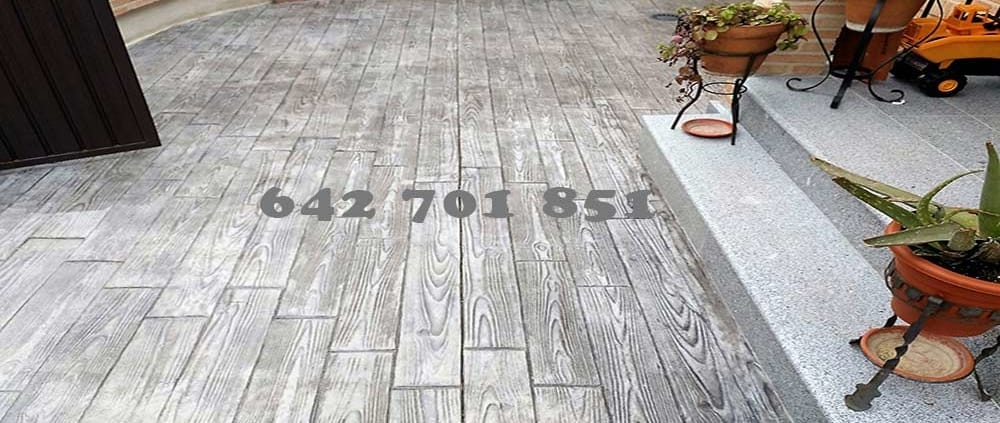 Obra de Hormigón impreso en Yuncos Toledo