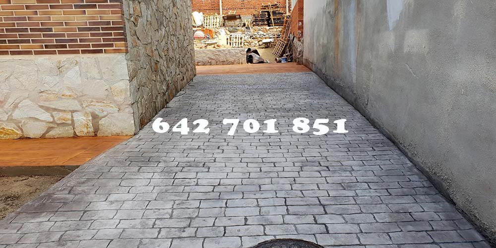 Obra Hormigón impreso en Lominchar