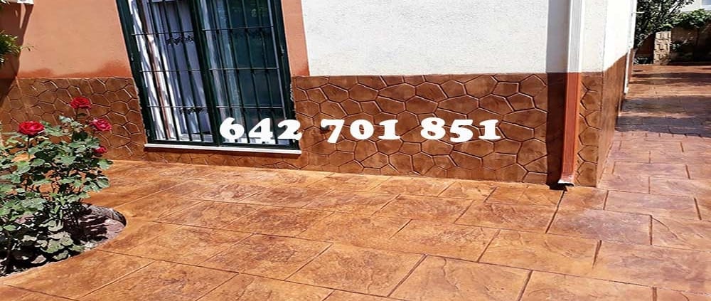 Obra de Hormigón impreso en Barcience