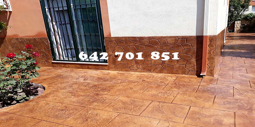 Obra de Hormigón impreso en Barcience