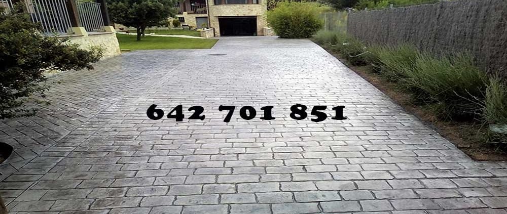 Obra de Hormigón impreso en Los Navalmorales