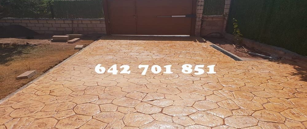 Obra de Hormigón impreso en Lucillos Toledo