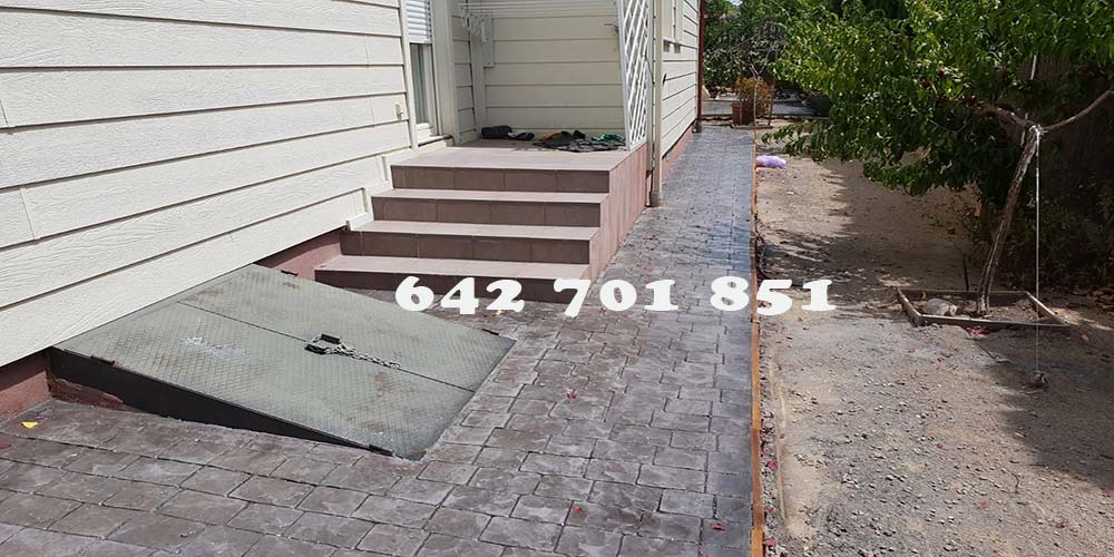 Obra de Hormigón impreso en Malpica de Tajo Toledo