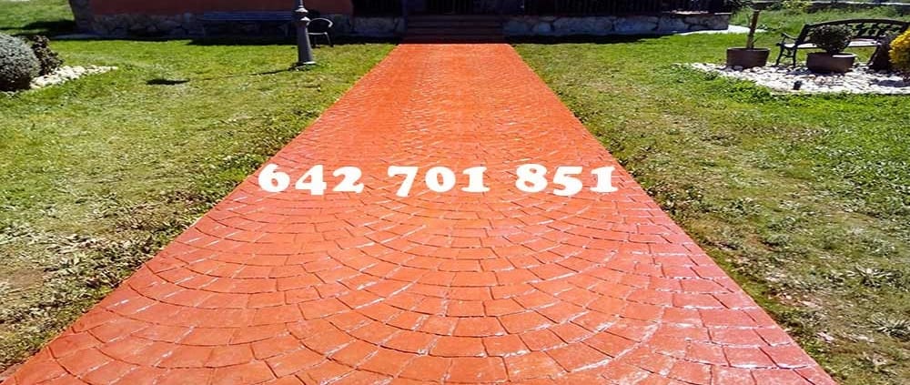 Obra de Hormigón impreso en Mascaraque