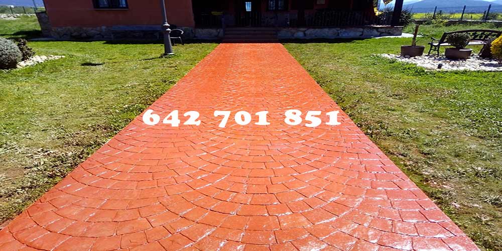 Hormigón impreso en Mascaraque Obra de Hormigón impreso en Mascaraque