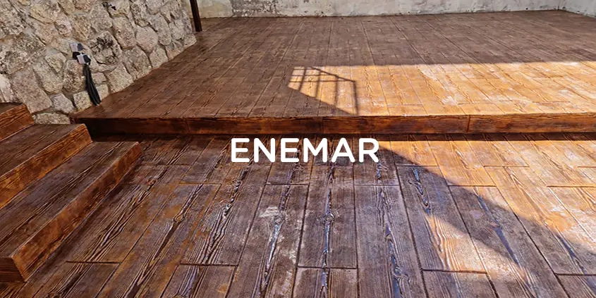 Obra de hormigón impreso en Mentrida Toledo