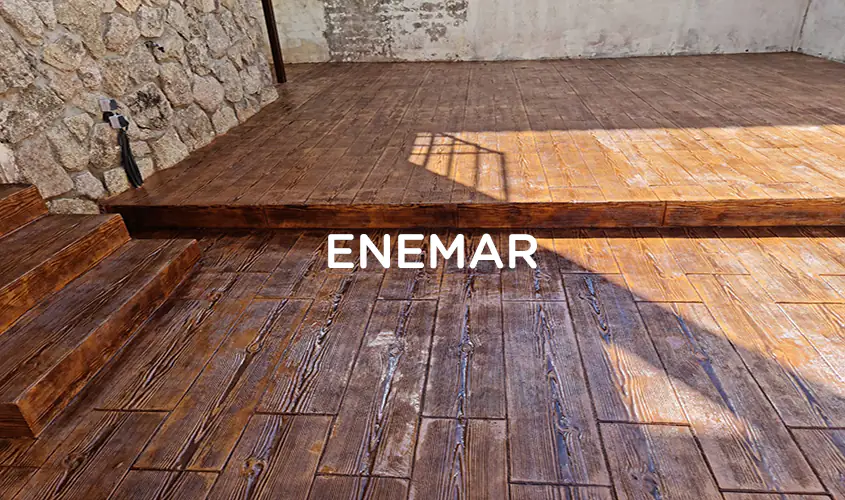 Obra de hormigón impreso en Mentrida Toledo