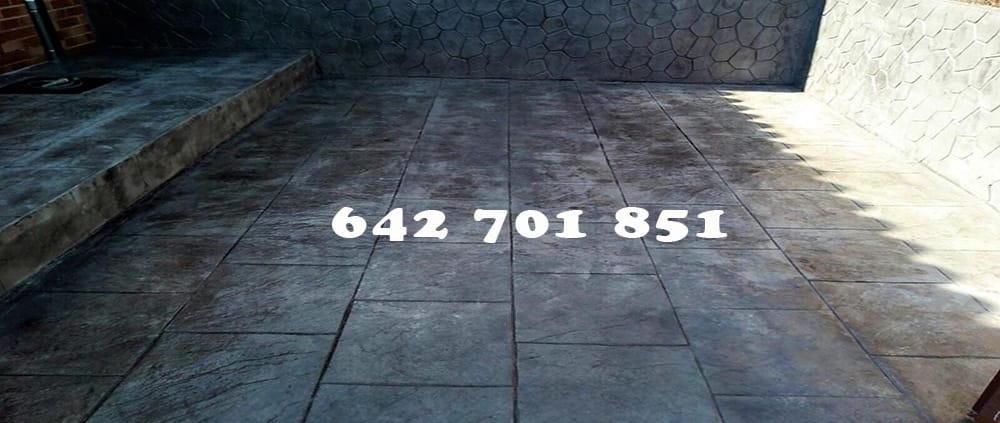 Obra de Hormigón impreso en Miguel Esteban Toledo