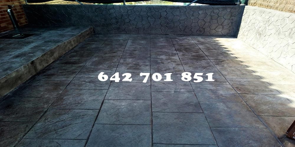 Obra de Hormigón impreso en Miguel Esteban Toledo