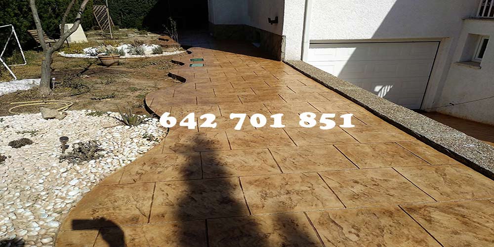 Obra de Hormigón impreso en Mora Toledo