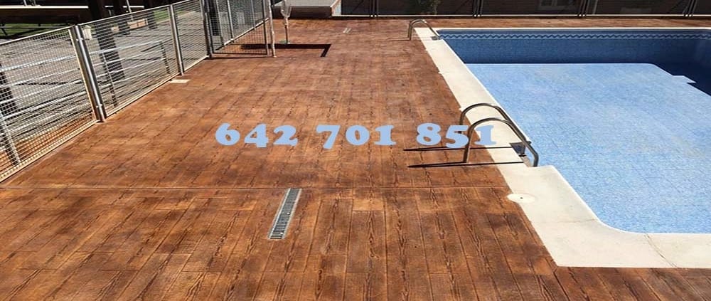 Obra de Hormigón impreso en Nambroca Toledo