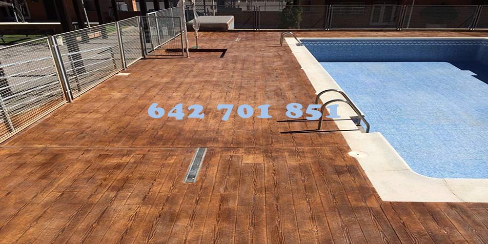 Obra de Hormigón impreso en Nambroca Toledo