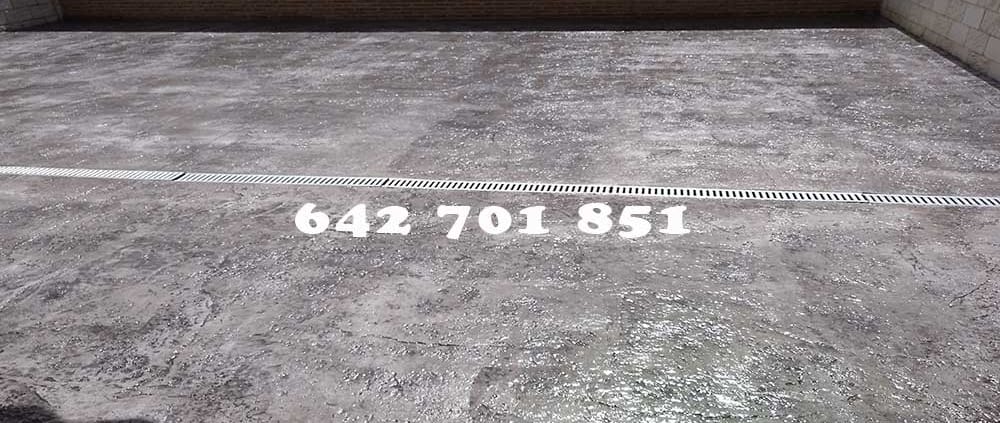 Obra de Hormigón impreso en Navalcán Toledo