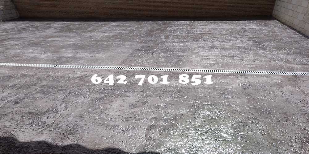 Obra de Hormigón impreso en Navalcán Toledo