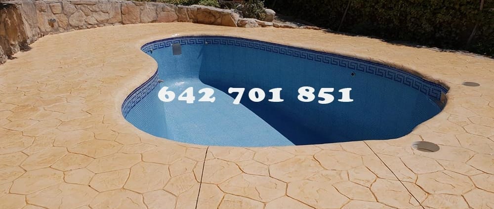 Obra de Hormigón impreso en Navamorcuende Toledo