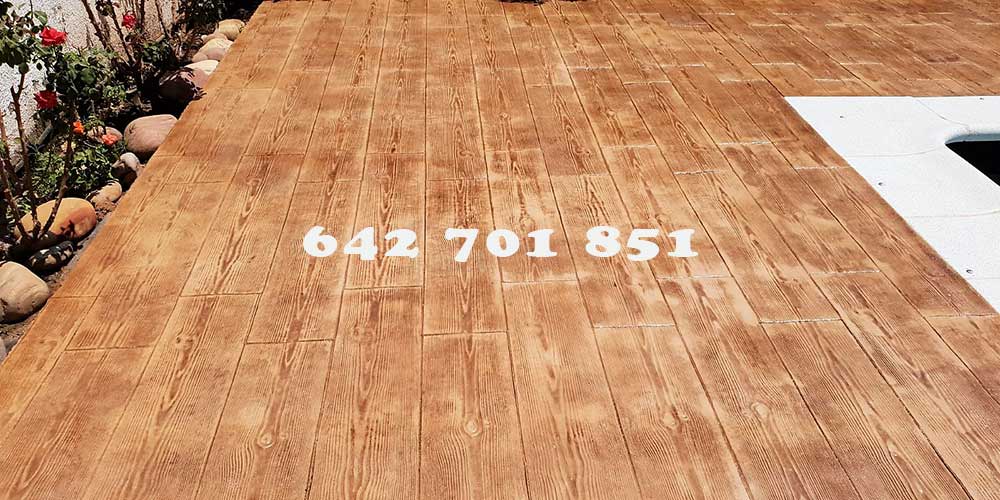 Obra de hormigón impreso en Noblejas