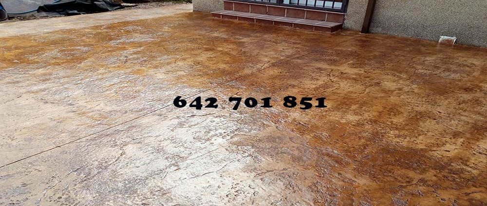 Obra de Hormigón impreso en Nombela Toledo