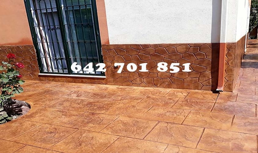 Obra de Hormigón impreso en Noves Toledo