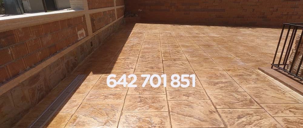 Obra de Hormigón impreso en Otero Toledo