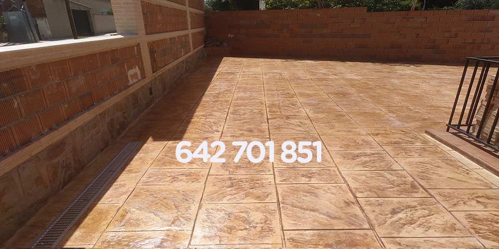 Obra de Hormigón impreso en Otero Toledo