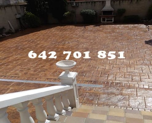 Pavimento de Hormigón impreso en Olías del Rey Toledo