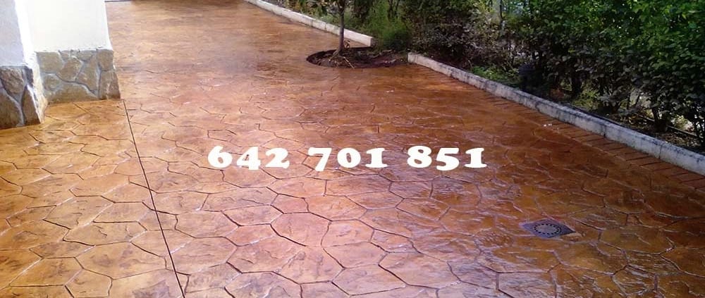 Obra de Hormigón impreso en Pantoja