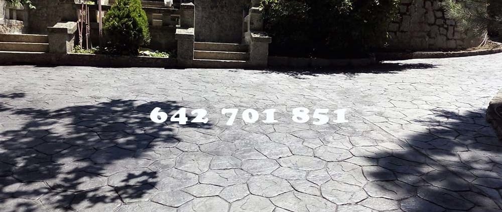 Obra de Hormigón impreso en Pepino Toledo