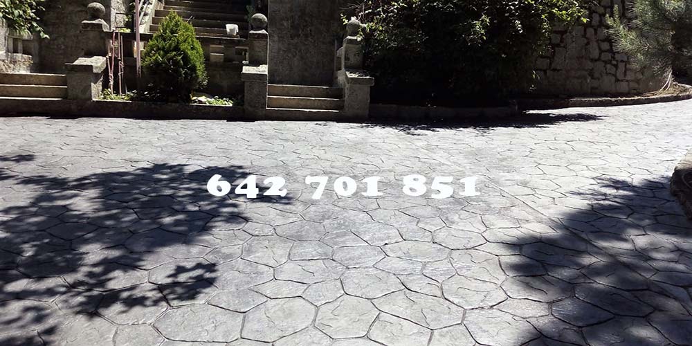 Obra de Hormigón impreso en Pepino Toledo