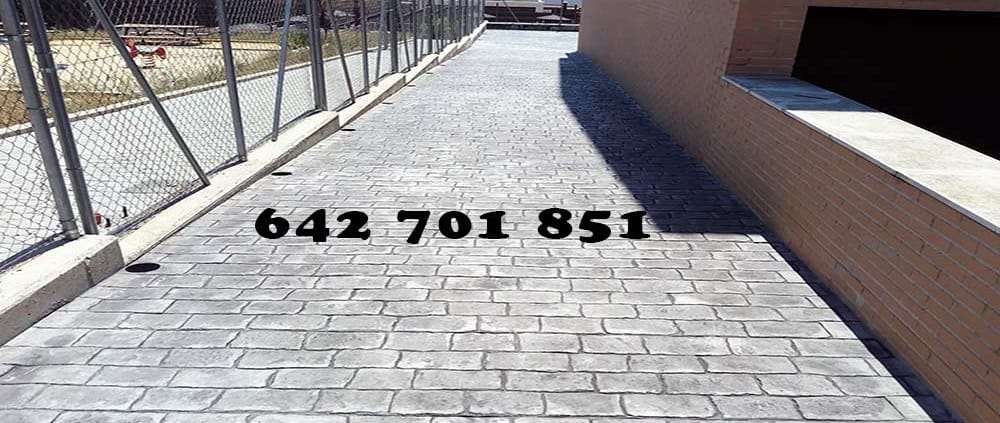 Obra de Hormigón impreso en Polán Toledo