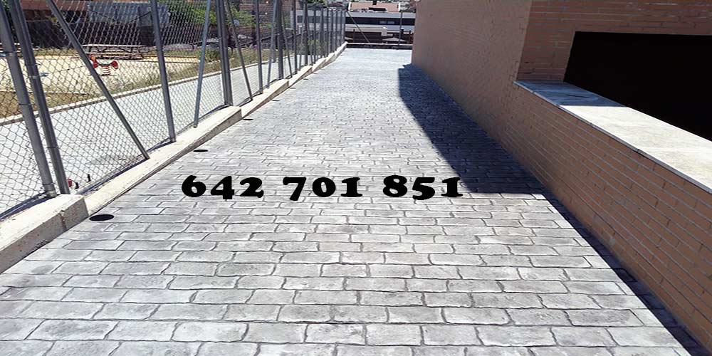 Obra de Hormigón impreso en Polán Toledo