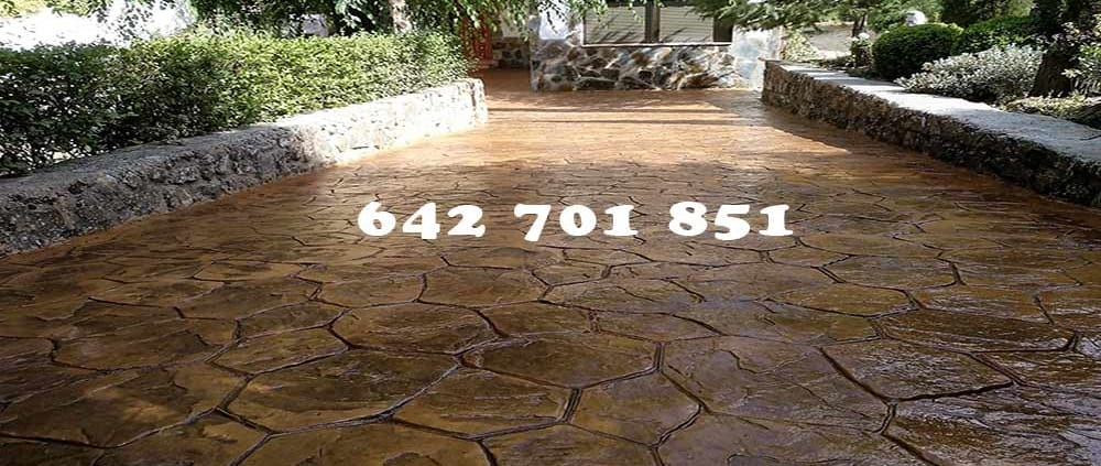 Obra de Hormigón impreso en San Bartolomé de las Abiertas