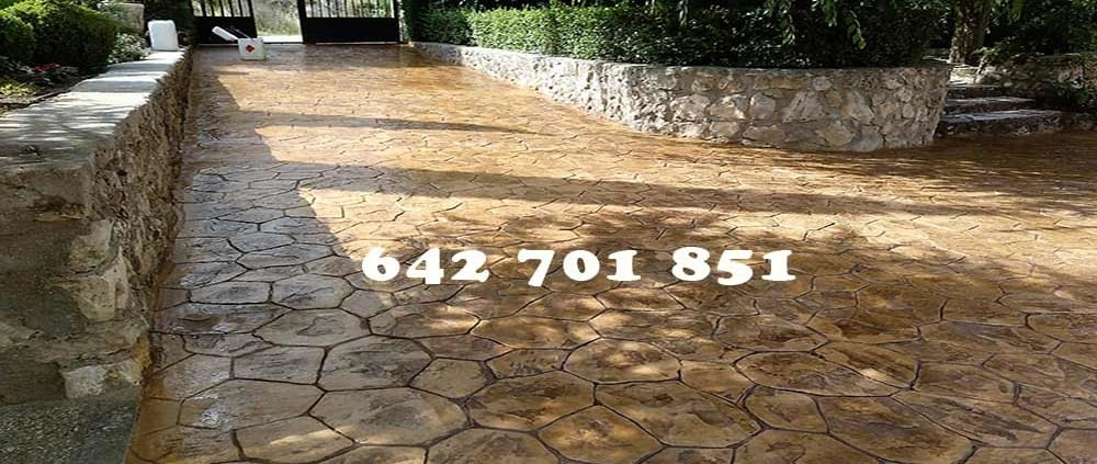 Obra de Hormigón impreso en San Martín de Montalbán Toledo