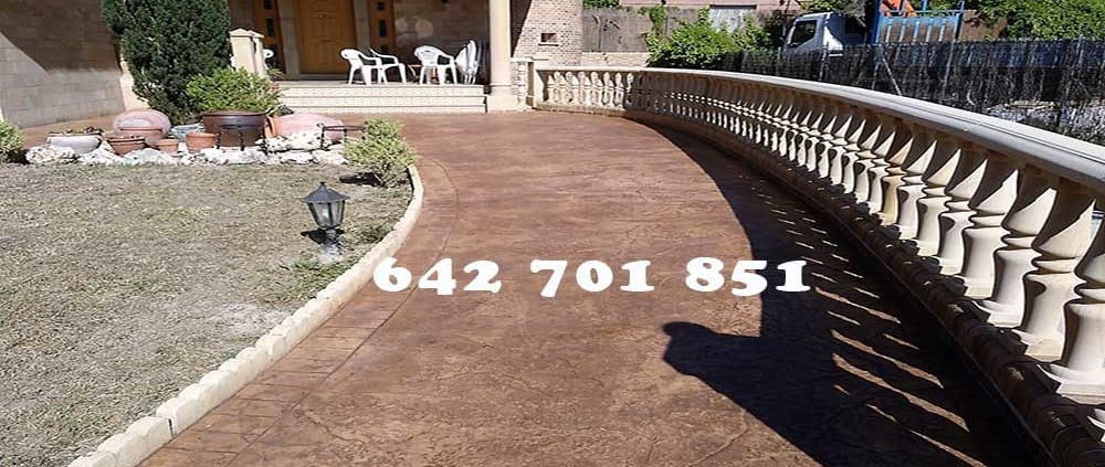 Obra de Hormigón impreso en San Pablo de los Montes Toledo