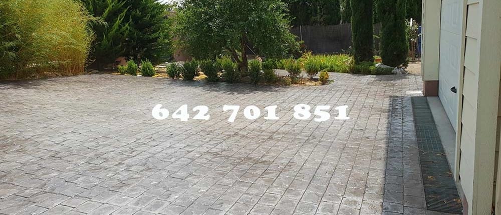 Hormigón impreso en Segurilla Obra de Hormigón impreso en Segurilla Toledo