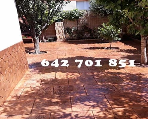 Obra Hormigón impreso en Seseña Nuevo Toledo