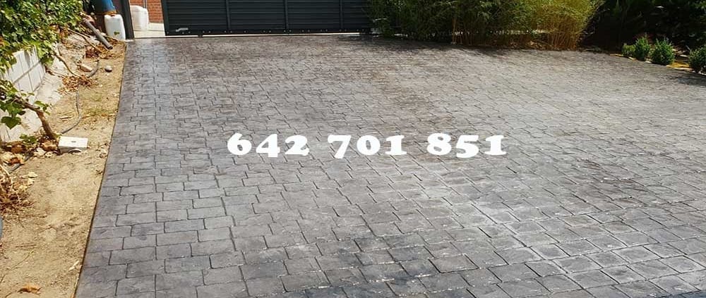 Obra de Hormigón impreso en Sonseca Toledo