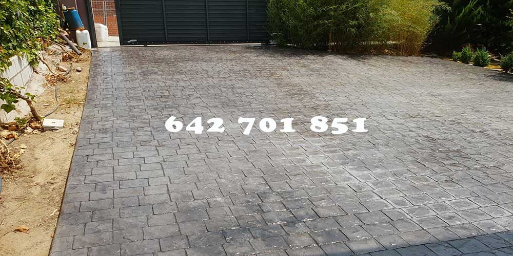 Obra de Hormigón impreso en Sonseca Toledo