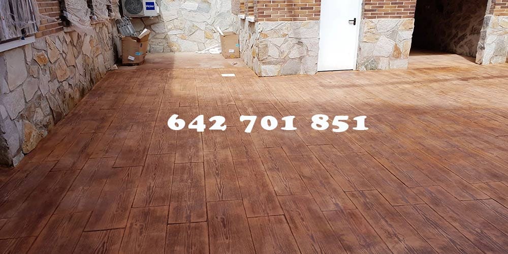 Obra de Hormigón impreso en Talavera de la Reina