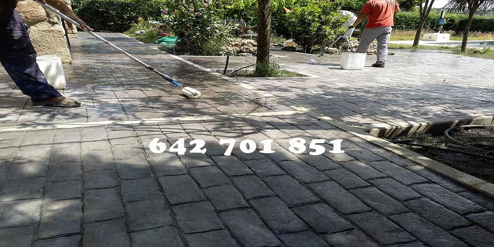 Obra de Hormigón impreso en Torrico Toledo