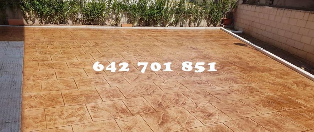 Obra Hormigón impreso en Torrijos Toledo