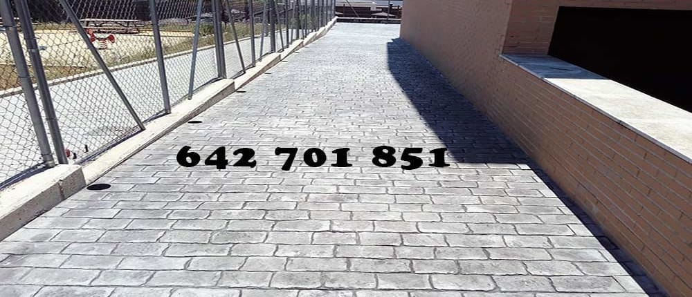 Obra de Hormigón impreso en Urda Toledo