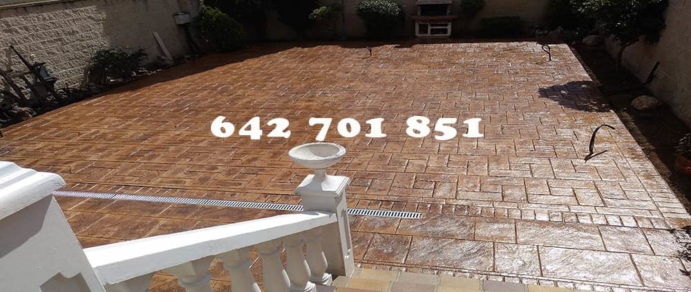 Obra de Hormigón impreso en Valmojado