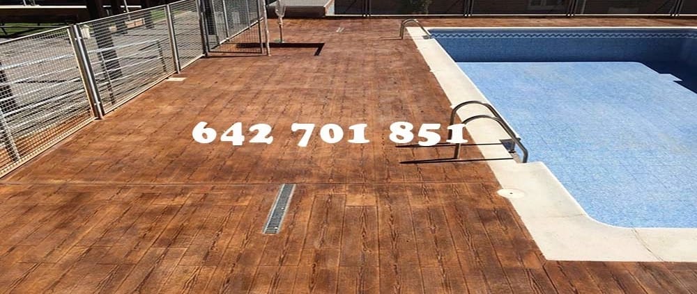 Obra de Hormigón impreso en Villanueva de Alcardete Toledo