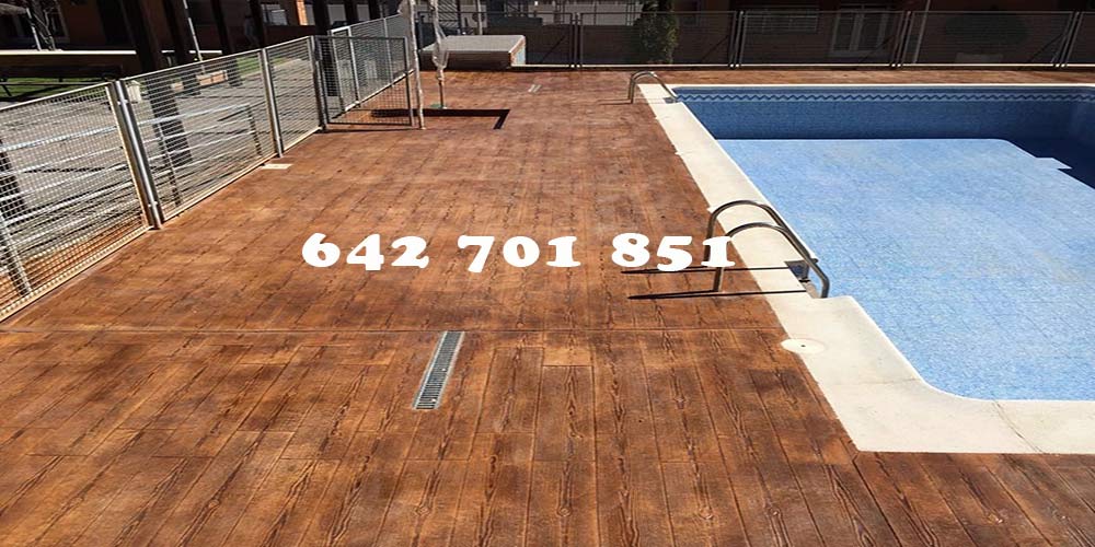 Obra de Hormigón impreso en Villanueva de Alcardete Toledo