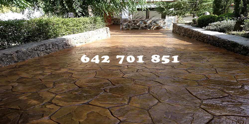 Obra de Hormigón impreso en Villanueva de Bogas