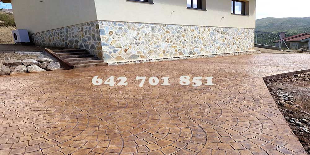 Hormigón impreso en Villaseca de la Sagra Toledo
