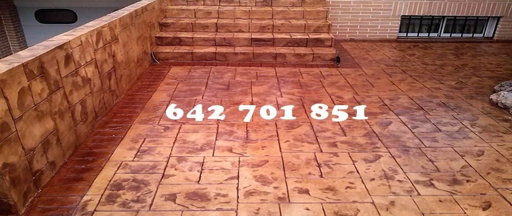 Obra de Hormigón impreso en Villasequilla Toledo