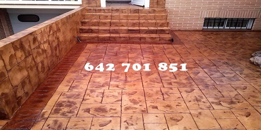 Obra de Hormigón impreso en Villasequilla Toledo