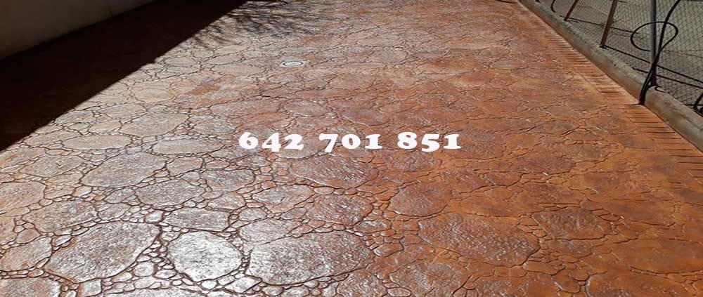 Obra de Hormigón impreso en Villatobas Toledo